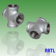 Galvanized iron cross fitting